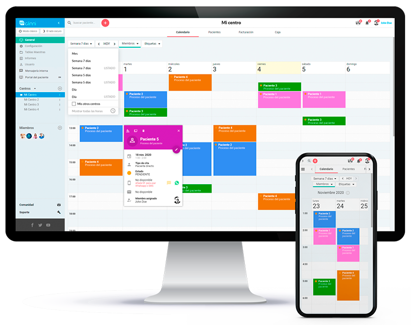 El calendario de Clinni